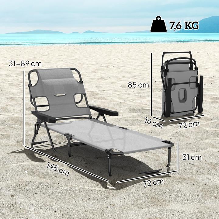 Produktbild Outsunny Sonnenliege (194 cm)
