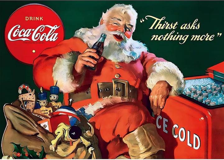 Produktbild Trefl Puzzle 1000 - Santa Claus trinkt Coca Cola (1000 Teile)