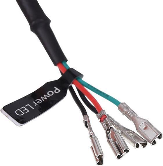 Productafbeelding Alphacool Voedingsknop/knop verbindingskabel - zwart 200cm
