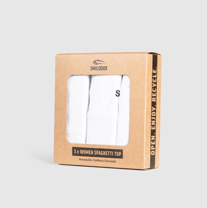 Produktbild Smilodox Modal Spaghetti Top 3er Pack (XXL)