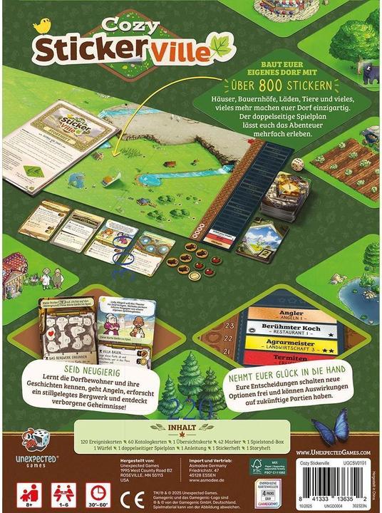 Productafbeelding Cozy Stickerville DE (Duits, 1 - 6 Spelers)