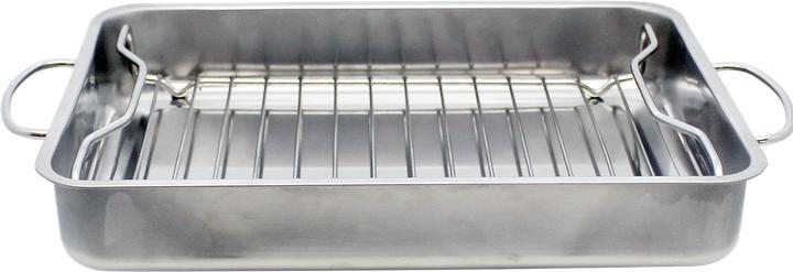 Produktbild ELO Bräter Auflaufform Basic m. Dünst-Grilleinsatz Edelst. 34x24x5.5