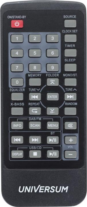 Productafbeelding MS 300-21 Stereo systeem AUX, Bluetooth®, CD, DAB+, FM, USB, accu-oplaadfunctie, Inclusief... (Bluetooth, 2x 5 W)