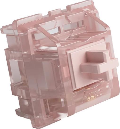 Image du produit Akko Haze Pink Silent Switch, mécanique, 3 broches, linéaire, MX-Stem, 43g - 45 pièces