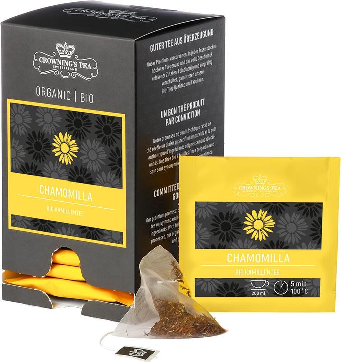 Crownings Chamomilla Premium Bio-Tee, Packung à 15 Beutel (26.25 g)