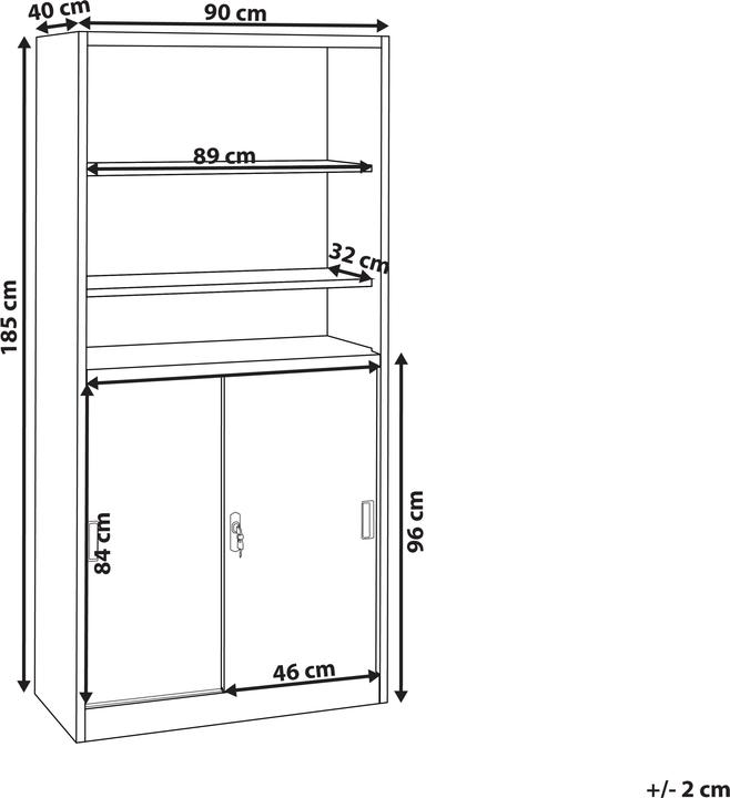 Nährwerte und Zutaten Beliani Muscovite (90 x 40 x 185 cm)