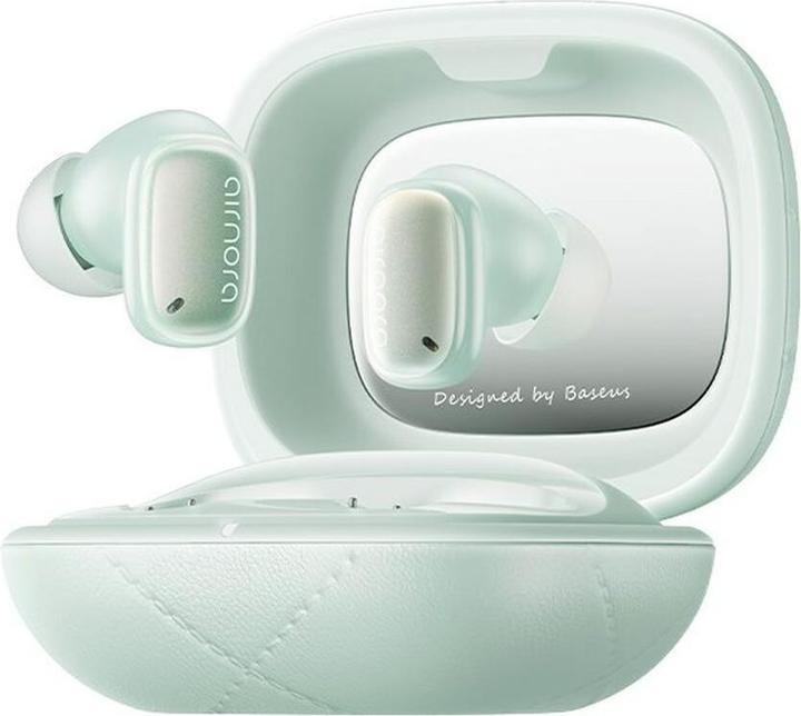 Produktbild Baseus AirNora 3 Kopfhörer True Wireless Stereo (TWS) im Ohr Anrufe/Musik Bluetooth Grün (Aktive Geräuschunterdrückung, 30 h, Kabellos)
