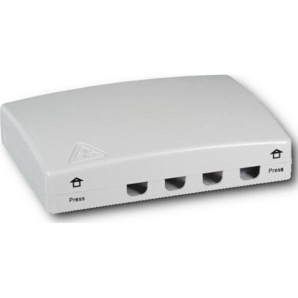 Thumbnail - EFB Elektronik FTTH Indoor Anschlussbox für 4Fasern, 4Kupplungen, Faserüberlängenaufnahme (Spleissbox), Netzwerk Zubehör