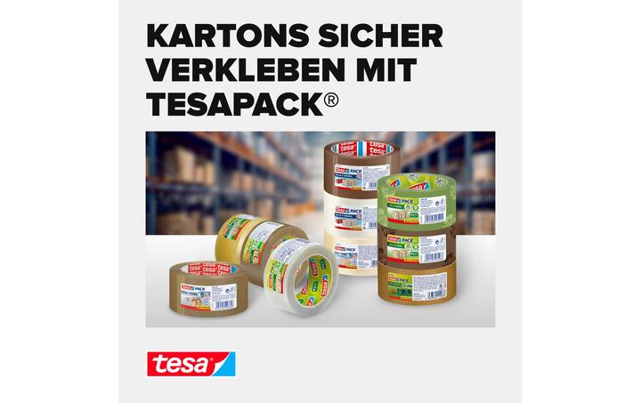 Actual product image tesa tesapack SOLID & STRONG packing tape, quiet unwinding (50 mm)