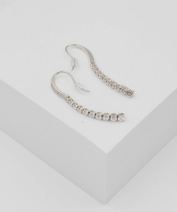 Image du produit Muau Boucles d'oreilles en diamant (Or blanc 750)