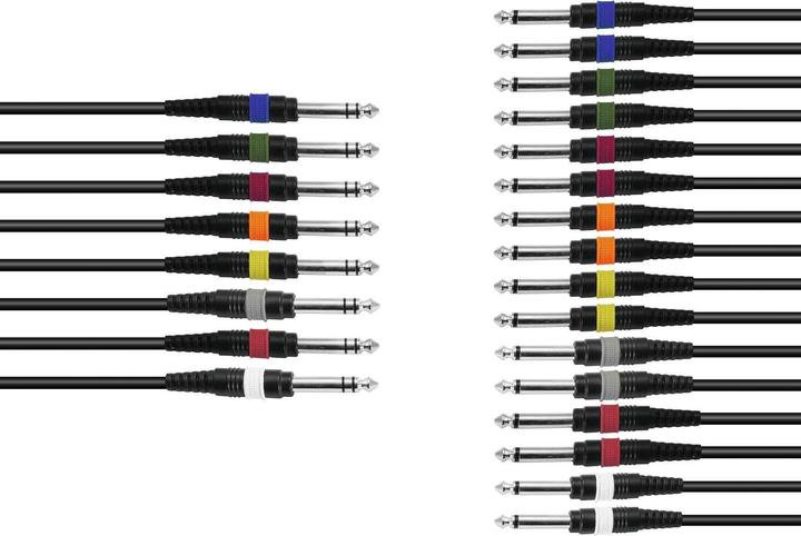 Produktbild Omnitronic Snake-Kabel 8xKlinke/16xKlinke mono (15 m, 6.3mm Klinke (Jack))
