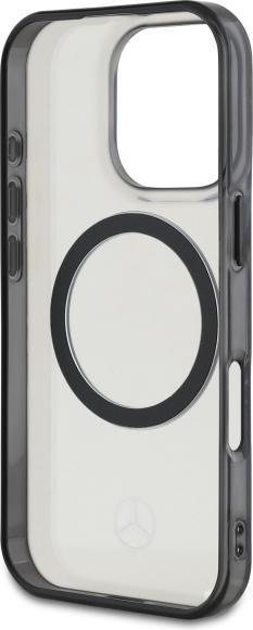 Actual product image Mercedes MEHMP16L23HUOKC iPhone 16 Pro 6.3" transparent hardcase Printed logo MagSafe (Apple iPhone 16 Pro)