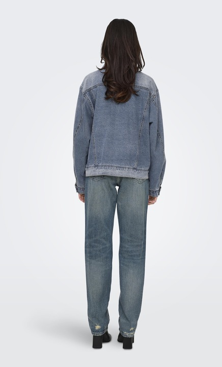 Immagine prodotto Only Polsini con colletto a scomparsa e giacca con bottoni in denim (XS)