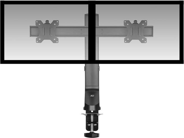 Actual product image Monitor Desk Mount with Crossbar, 2 screens up to 27ö, with thumb screw (Table, 27")
