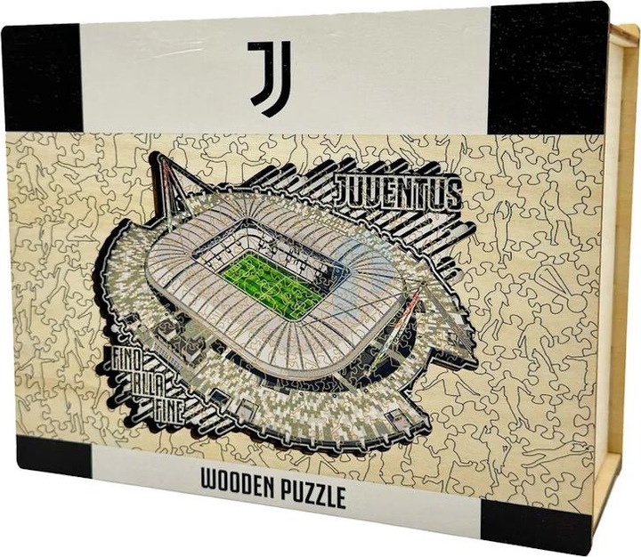 Actual product image Iconic Juventus FC - Allianz Stadium - Wooden Puzzle Size L (500 pieces) (500 pieces)