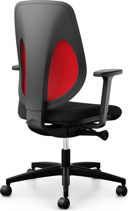 Actual product image Giroflex 353-4029 Mesh backrest red with armrests XTREME
