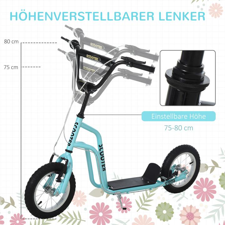 Actual product image Homcom Children's scooter with height-adjustable handlebars