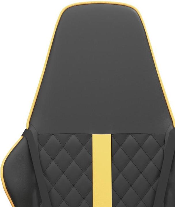 Image du produit vidaXL Gaming-Stuhl Schwarz und Golden Kunstleder,Farbe: Schwarz