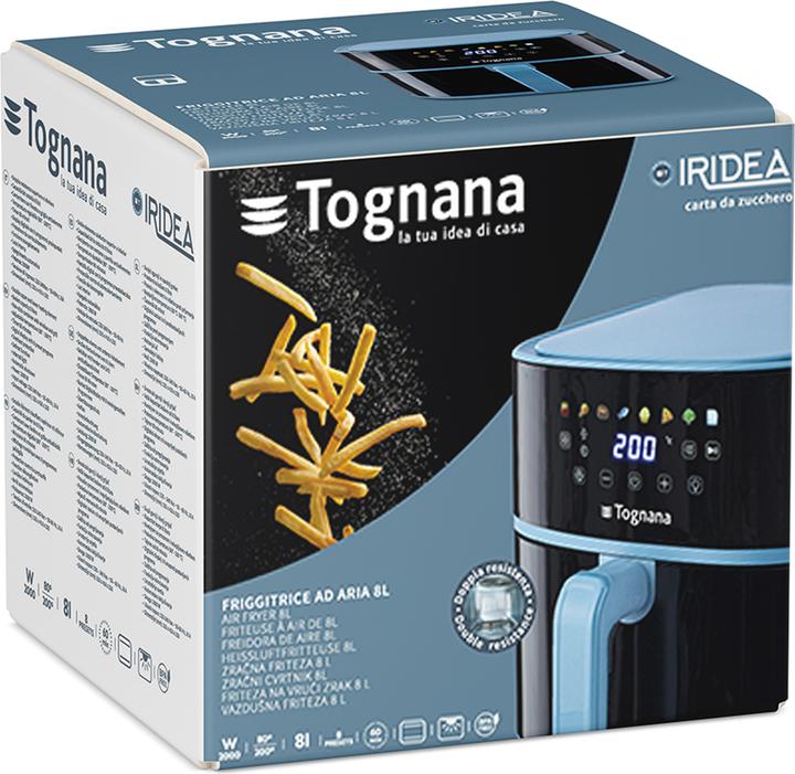 Actual product image Tognana Iridea Air Fryer 8 L Plastic Steel Sugar Paper