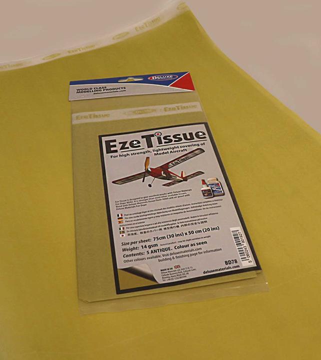 Produktbild Deluxe Materials eze tissue antik bespannpapier 75x50xm 3stk. ab 14 g/m²