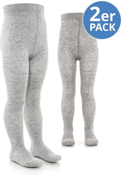 Produktbild La Loona LaLoona Baby-Strumpfhosen Strumpfhose 2er Pack - Grau Melange - (62/68)