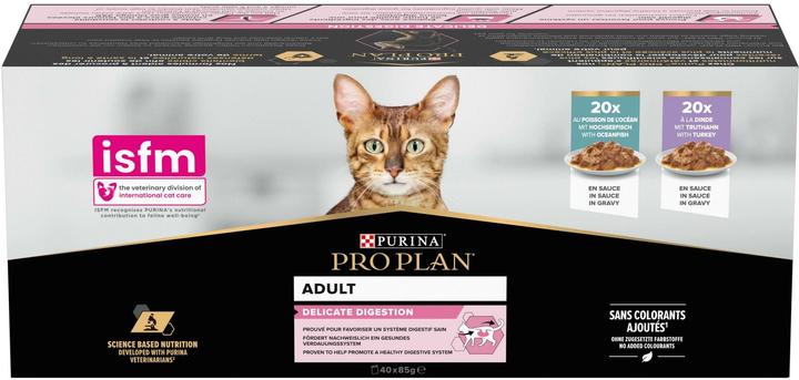 Pro Plan Poisson de haute mer en sauce (Adulte, 40 pcs, 3400 g)