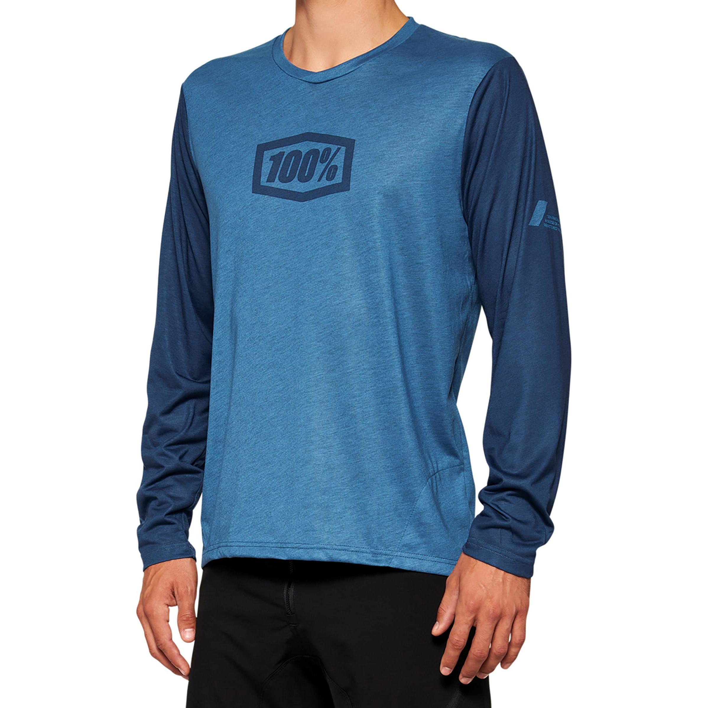 Thumbnail - 100%, Herren, Velotrikot, Airmatic Long Sleeve Jersey (S), Blau, S