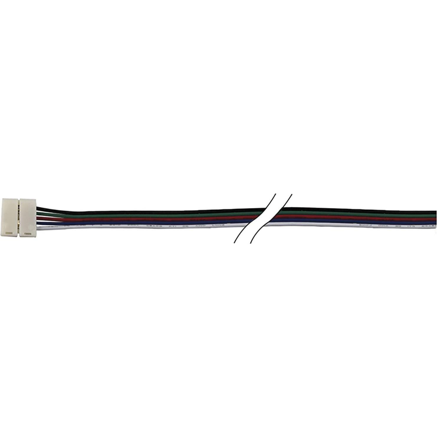 McLED, Zubehör Beleuchtung, Anschlussleitung Verbinder RGBW zu LED-Band mit Clip L 2000mm Kunststoff 24V/DC