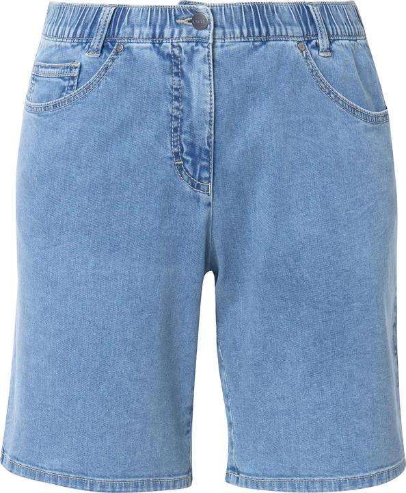 Image du produit Ulla Popken Bermuda en jean, jambe droite, taille confortable, coton bio (42)