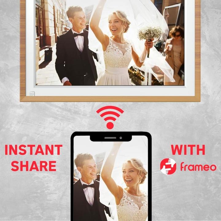 Produktbild AGFAPHOTO Digitale Fotolijst mit 10 Zoll Display, Fotoanzeige, Uhr, Kalender und Alarm (10", 1280 x 800 Pixel)