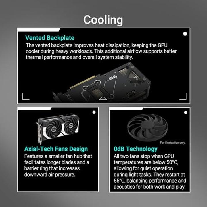 Actual product image ASUS Dual GeForce RTX 5070 OC (12 GB)