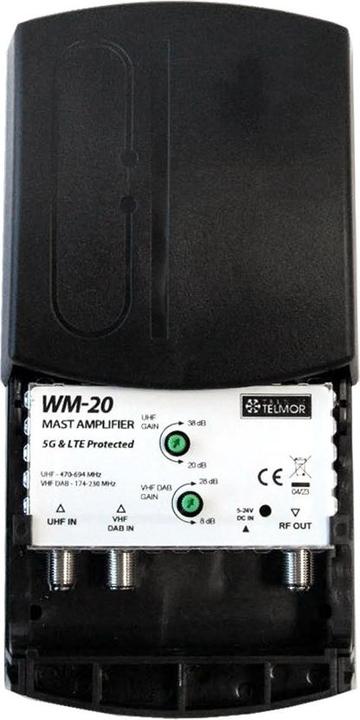 Telkom Telmor Mast amplifier WM-20 UHF VHF DVB-T2 5G PROTECTED (Amplifier)