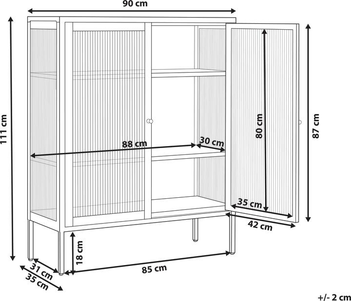 Produktbild Beliani Lerryn (90 x 35 x 111 cm)