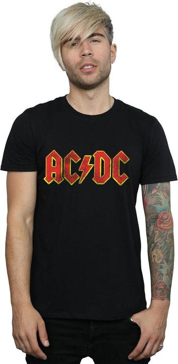 Immagine prodotto AC/DC Maglietta Logo Effetto Invecchiato Uomo (L)