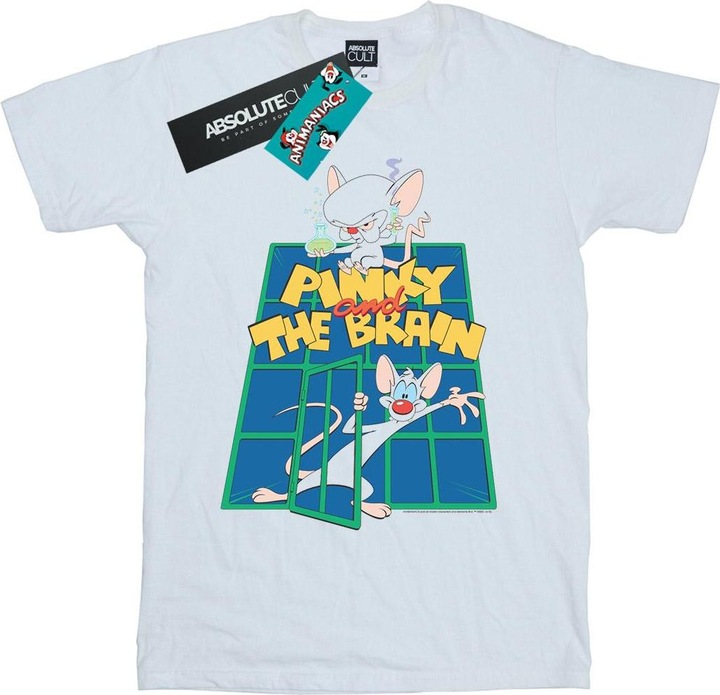 Actual product image Universal Textiles Mens Pinky And The Brain Laboratory T-Shirt (5XL)