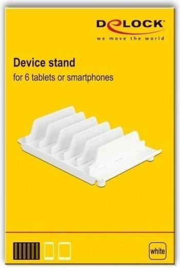 Actual product image Delock Holder for 6 tablets or smartphones White