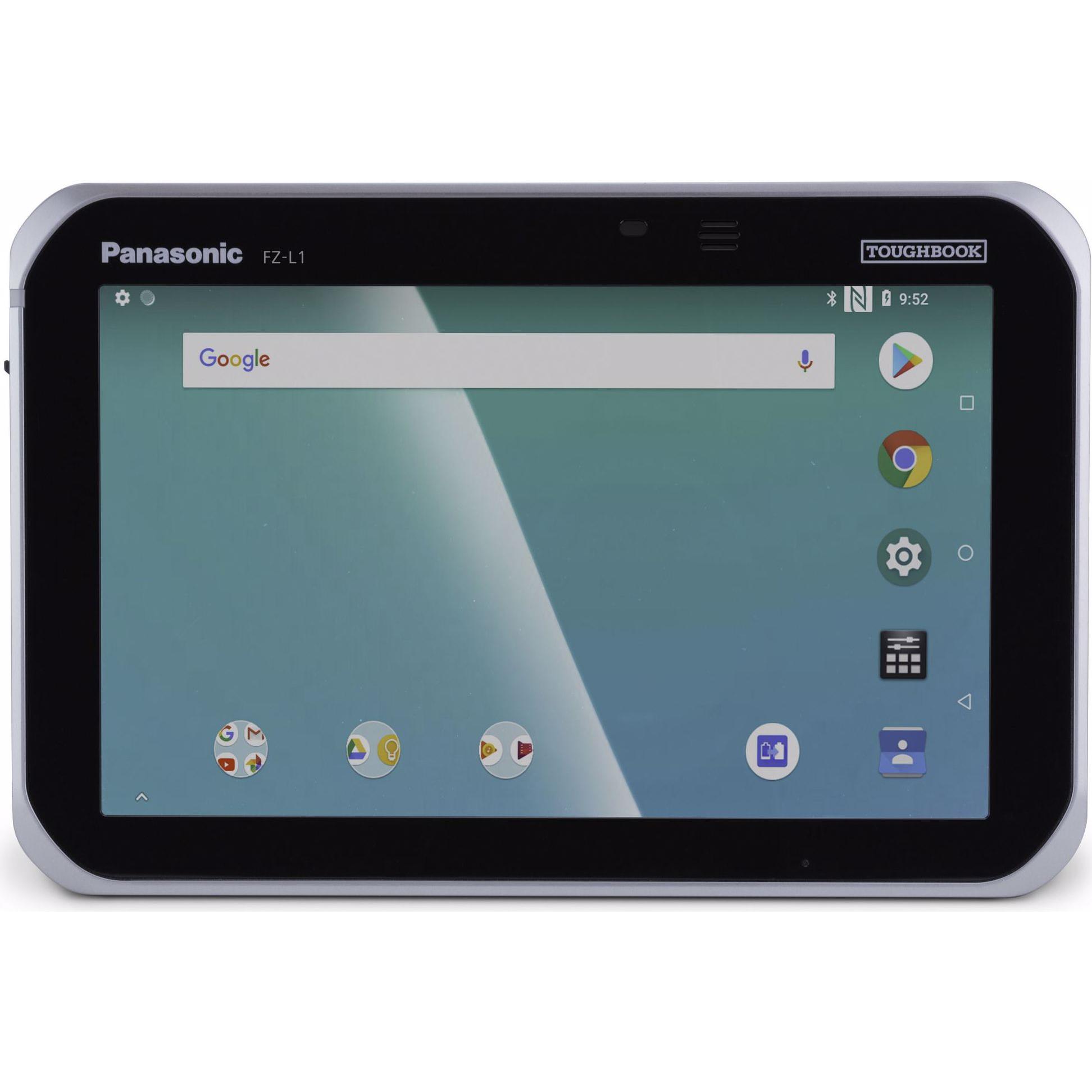 Panasonic Tablet Toughbook FZ-L1 Barcodescanner (4G, 7", 16 GB, Black, Silver), Tablet, Silber, Schw