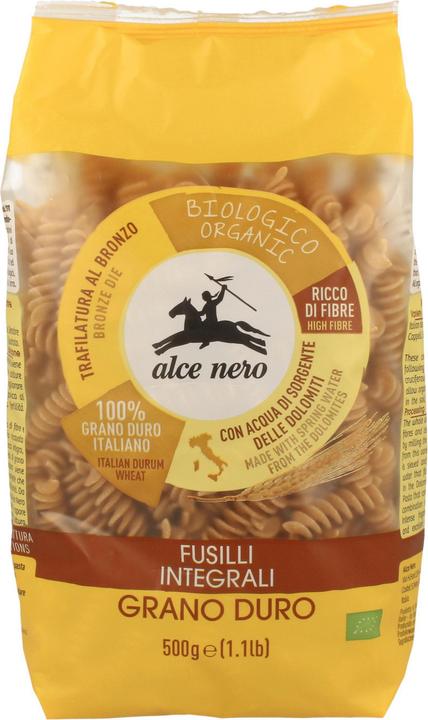 Alce Nero Fusilli bio à base de farine complète 500 g (500 g)