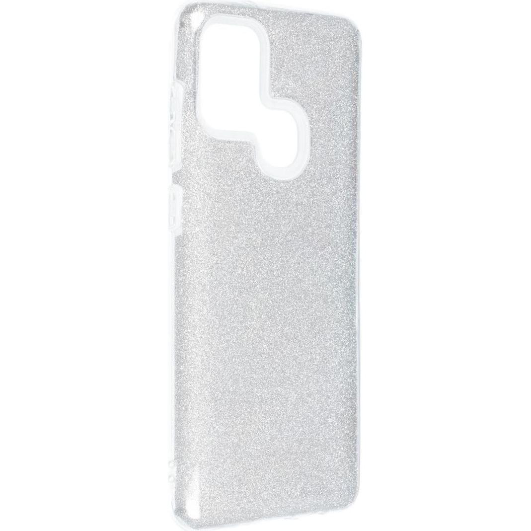 König Design Handyhülle für Samsung Galaxy A21s Schutzcase Cover Bumper Schale Glitzer Silber (Samsung Galaxy A21s), Sma...