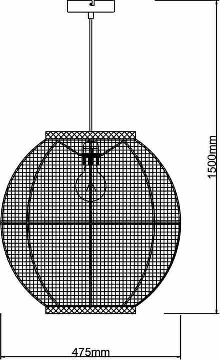 Actual product image Brilliant Tanah E27 / PE1 / w/o bulb Pendelleuchte 47cm (E27)