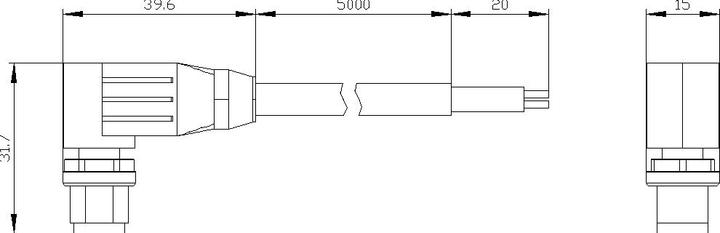Actual product image Siemens Bus Cable Profinet 5 M (5 m)