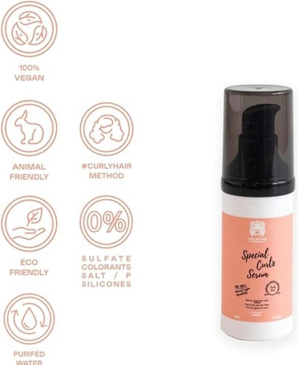 Immagine prodotto Valquer Siero per capelli ricci - 99,99% di ingredienti naturali (30 ml)