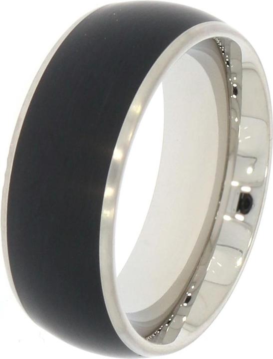 Produktbild Xen Bandring schwarz massiv mattiert (62)