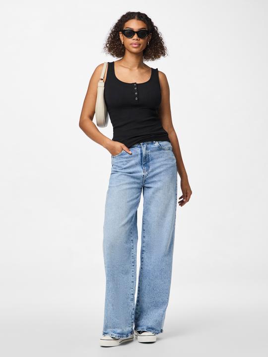 Produktbild Pieces Geripptes Baumwoll Oberteil (M)