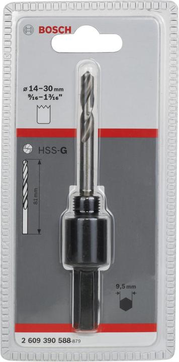 Produktbild Bosch Professional Zubehör Sechskantadapter, 1/2-Zoll 20 UNF, 14 - 30 mm, SW 9,52 (30 mm)