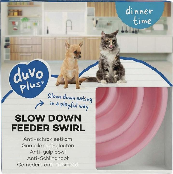 Produktbild Duvoplus Anti-Schlundnäpfe Spiral für Hund und Katze (30 cl)