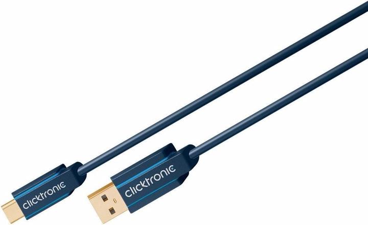 Actual product image clicktronic USB-C - USB-A adapter cable, high speed (2 m, USB 3.0)