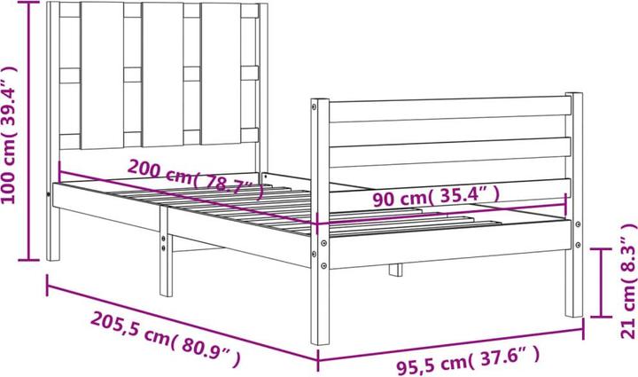 Produktbild VidaXL Jairus (90 x 200 cm)