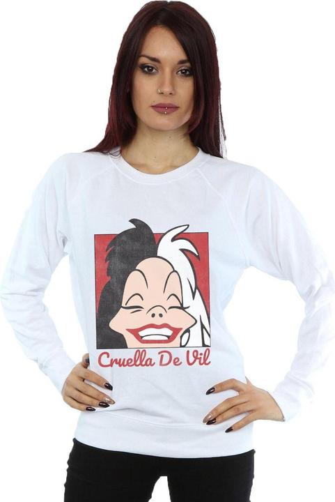 Produktbild Disney Cruella De Vil Cropped Head Sweatshirt (XL)