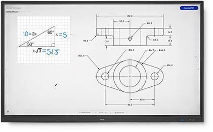 Image du produit NEC MultiSync® CB651Q (3840 x 2160 pixels, 65")